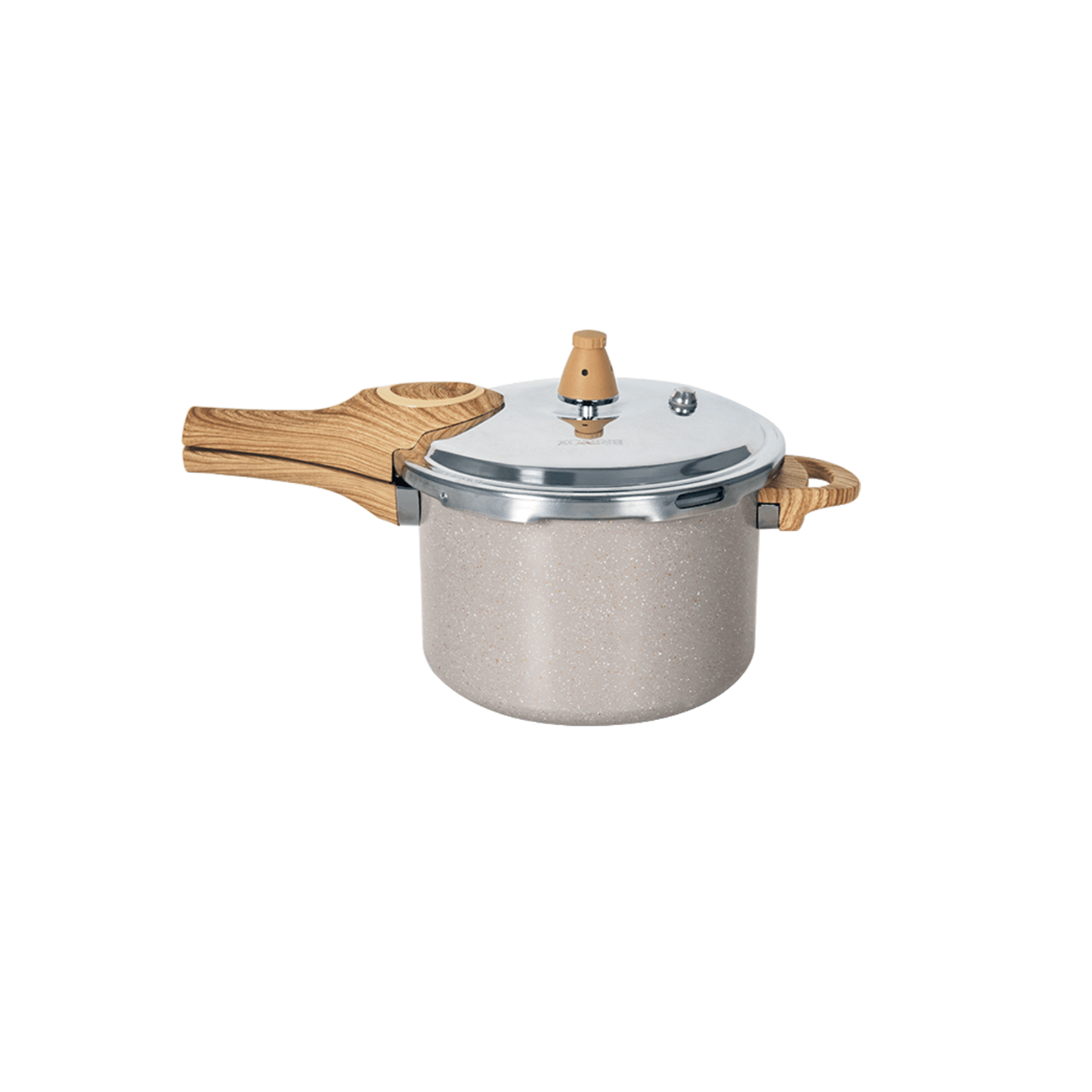 Panela de Pressão Indução Brinox Pressure Antiaderente Ceramic Life 4,2 Litros Areia